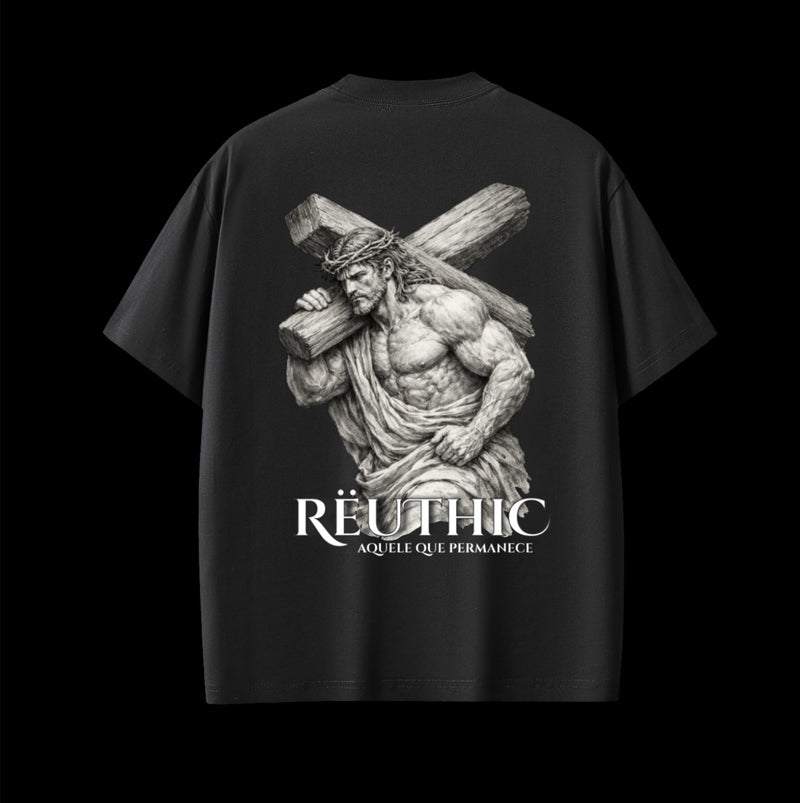 Camiseta Oversized Fitness Jesus (T-Shirt) – Rëuthic