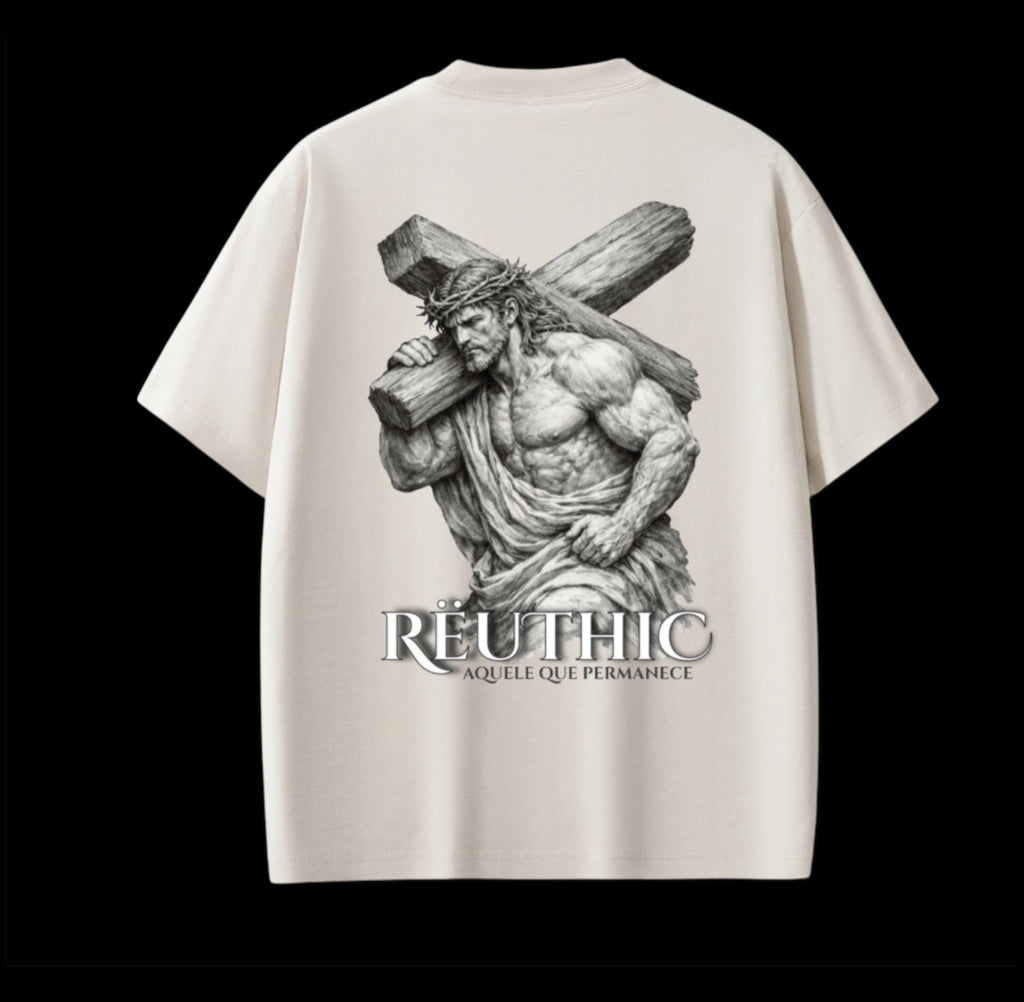 Camiseta Oversized Fitness Jesus (T-Shirt) – Rëuthic